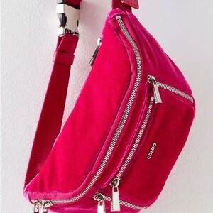 Caraa FREE PEOPLE HOT Pink Crossbody Bag